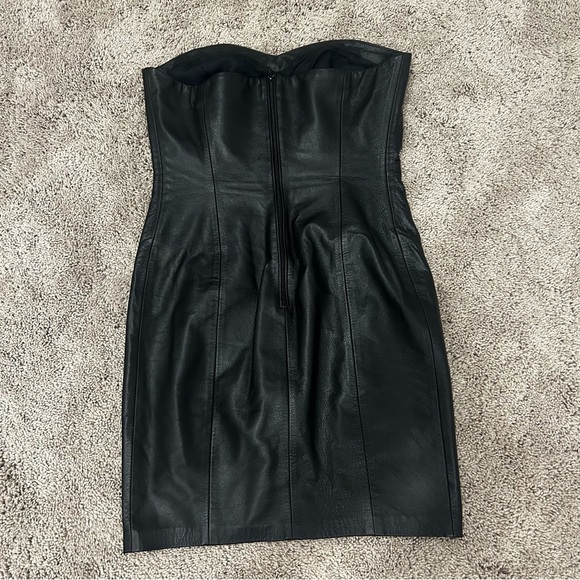 Genuine Leather Dress - Picture 2 of 4